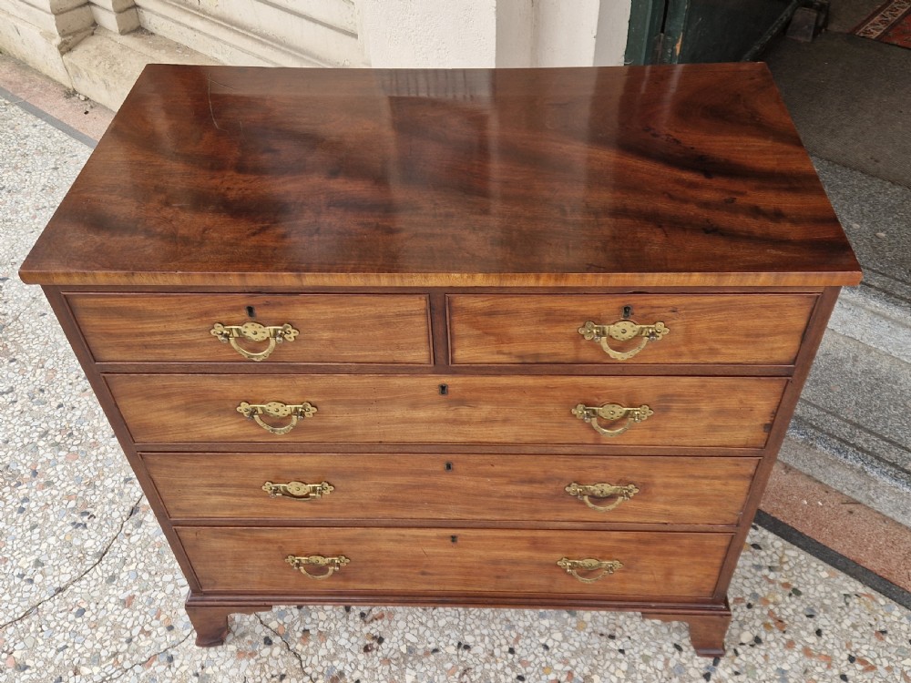 ANTIQUE MAHOGANY CHEST OF DRAWERS  View II