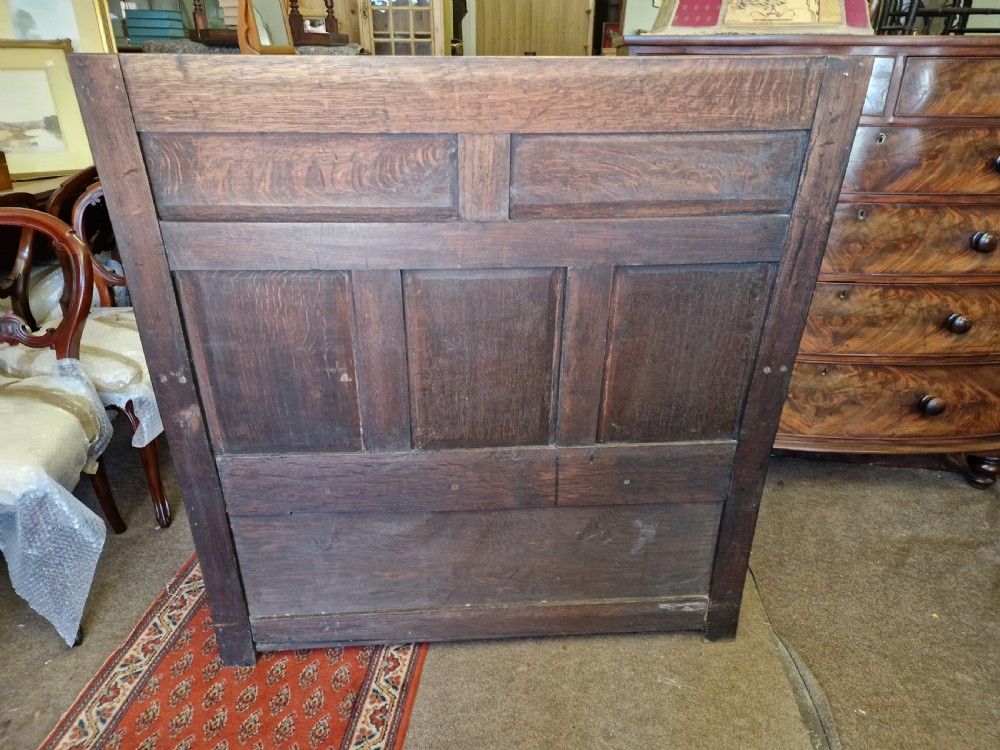 ANTIQUE SOLID OAK CARVED  HALL BENCH  View VII