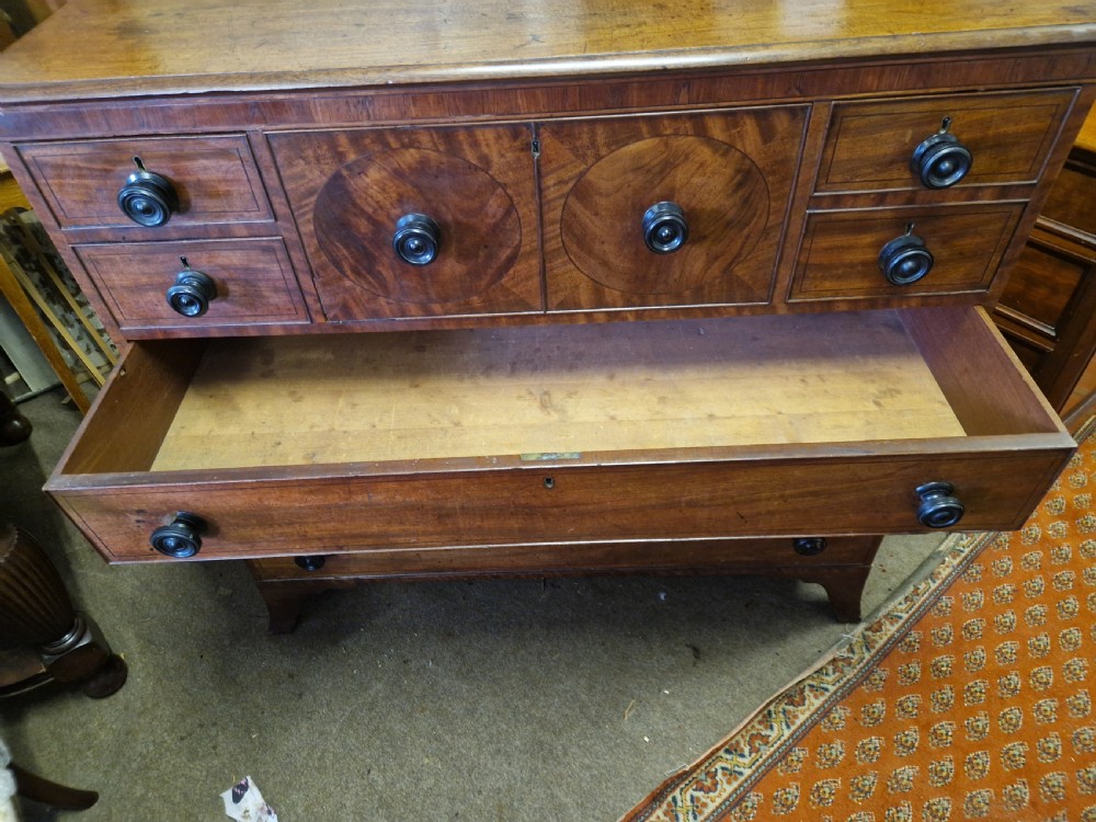 GEORGIAN SECRETAIRE CHEST OF DRAWERS View VII