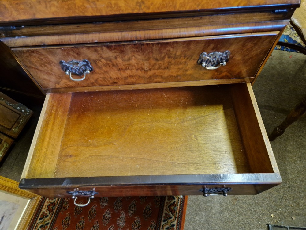 BURR WALNUT WRITING  BUREAU  View VI