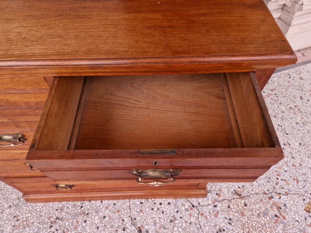 ANTIQUE WALNUT CHEST OF DRAWERS  View VI