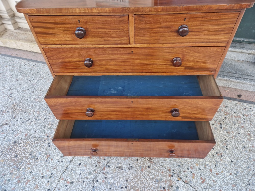 VICTORIAN MAHOGANY CHEST OF DRAWERS View IV