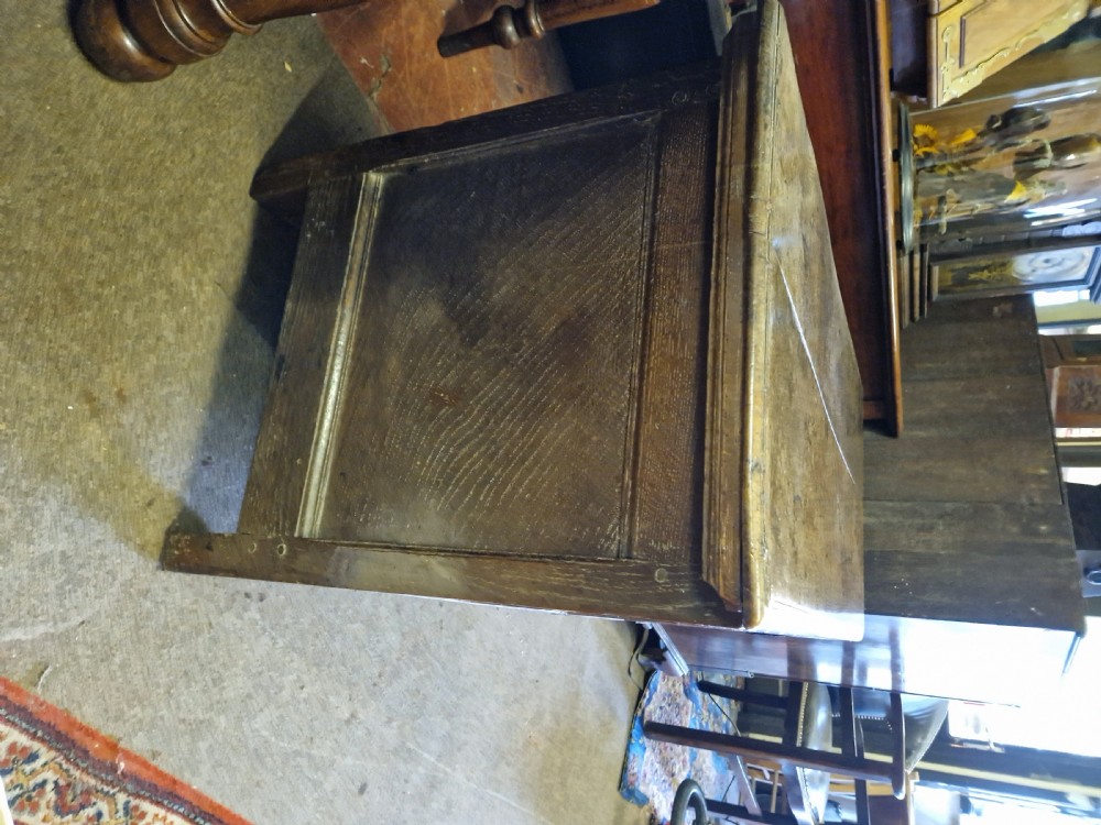 ANTIQUE OAK COFFER /BLANKET BOX  View IV