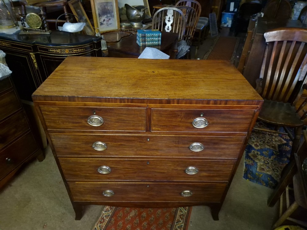 GEORGIAN  MAHOGANY CHEST OF DRAWERS  View IV