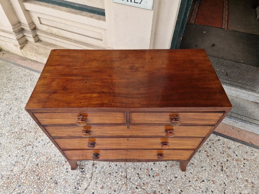ANTIQUE MAHOGANY CHEST OF DRAWERS  View III