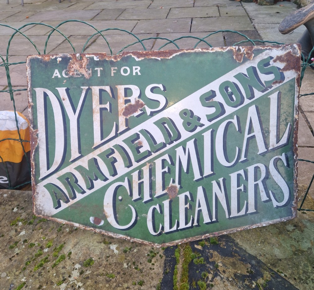 ANTIQUE ENAMEL SIGN View III