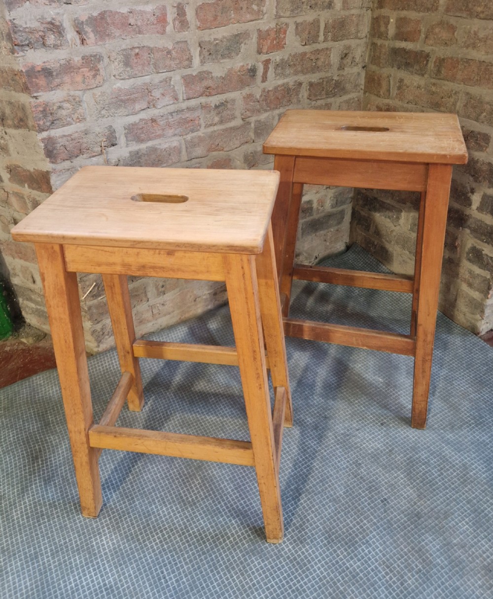 MATCHING PAIR OF BAR STOOLS  View II