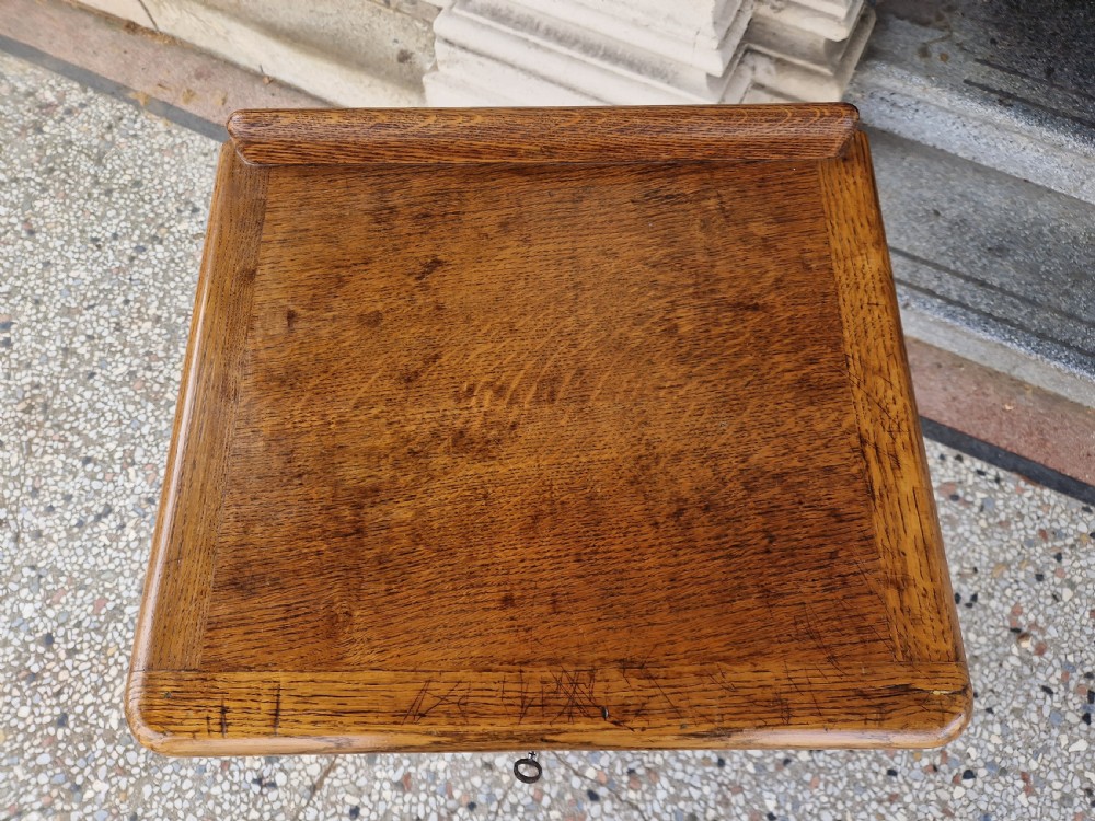 ANTIQUE OAK FILING CABINET  View II