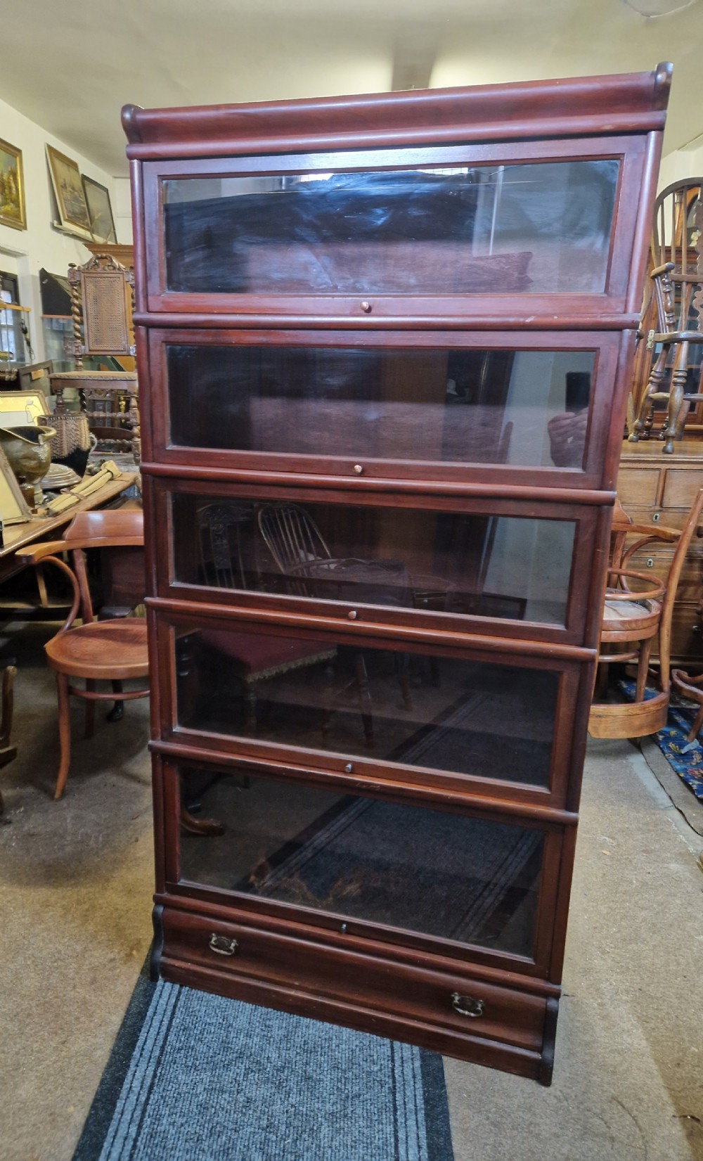 ANTIQUE MAHOGANY  STACKING BOOKCASE 