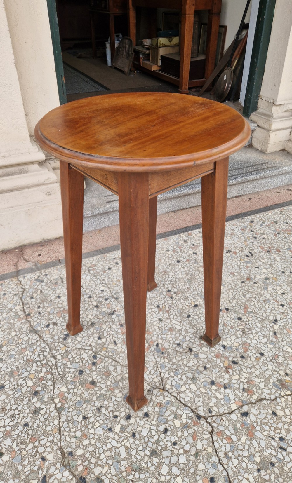 ART NOUVEAU  WALNUT TAVERN  TABLE 