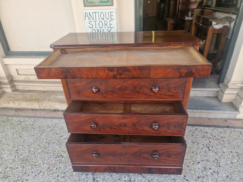 VICTORIAN MAHOGANY CHEST OF DRAWERS View IX