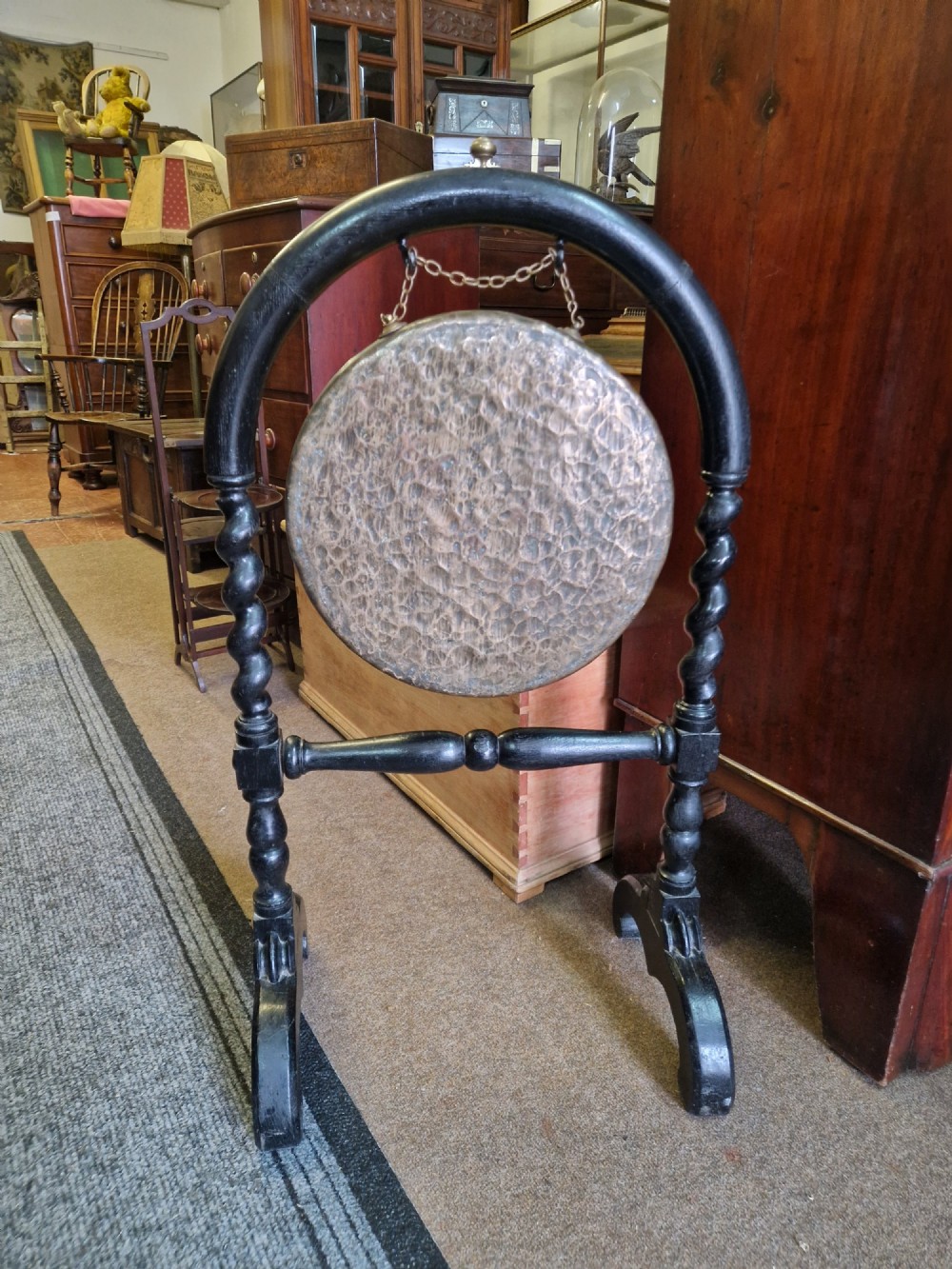 ANTIQUE DINNER GONG View II