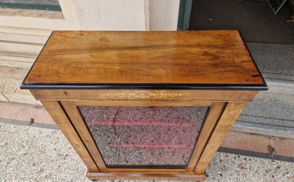 ANTIQUE WALNUT PIER CABINET View V