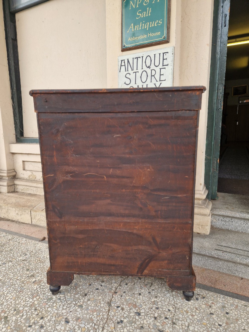 ANTIQUE WALNUT PIER CABINET View VII