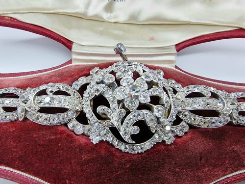 fig 1. Diamond Bracelet / Pendant London circa 1880