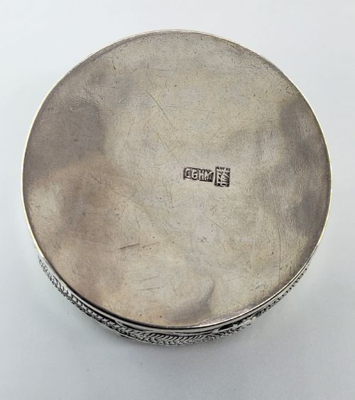 CHINESE SILVER DRAGON EXPORT BOX WANG HING ... 12