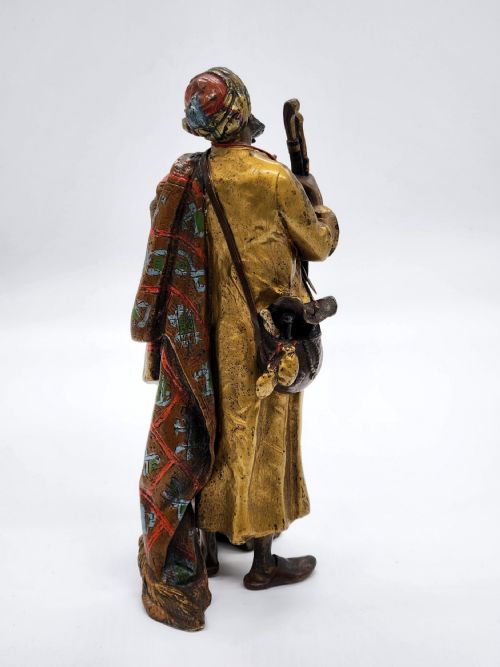 A RARE EARLY 20TH CENTURY COLD PAINTED ... 4