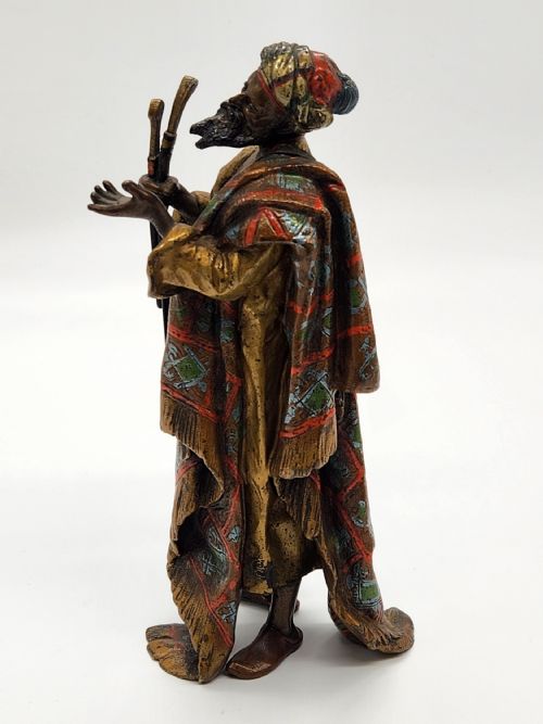 A RARE EARLY 20TH CENTURY COLD PAINTED ... 6