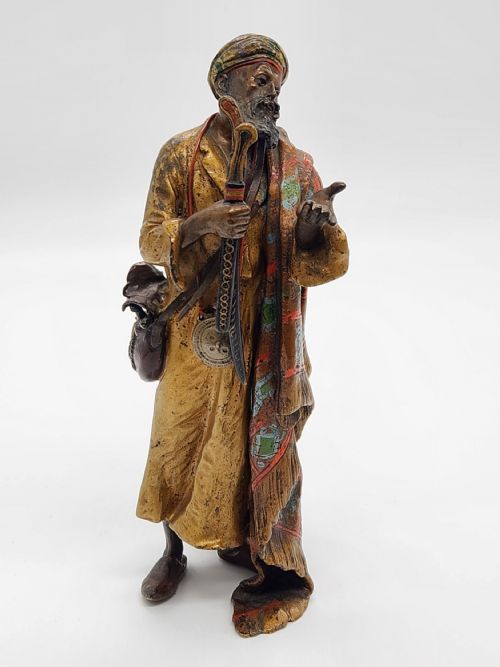 A RARE EARLY 20TH CENTURY COLD PAINTED ... 8