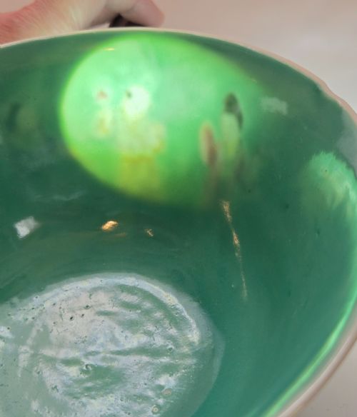 AN EXQUISITE CHINESE TURQUOISE PORCELAIN BOWL WITH A QIANLONG MARK QING DYNASTY - ADDITIONAL PHOTO 12