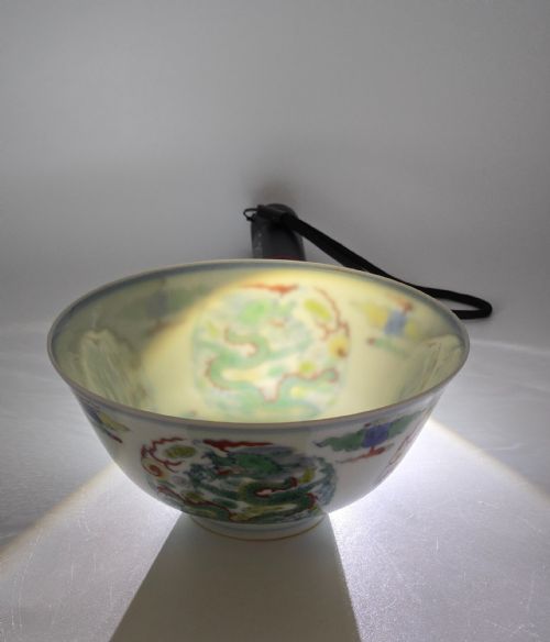 CHINESE DOUCAI "DRAGON" BOWL YONGZHENG MARK QING ... 21
