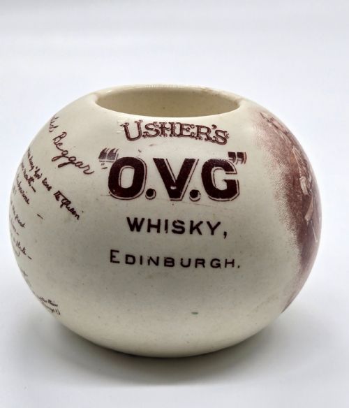 USHER'S O.V.G. WHISKY ADVERTISING MATCH STRIKER BY ... 5