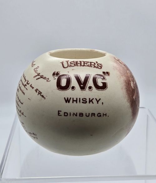 USHER'S O.V.G. WHISKY ADVERTISING MATCH STRIKER BY ... 9