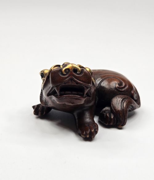 fig 2. A Fine Chinese Bronze & Gold-Inlaid 'Bixie' Paperweight Qianlong Period (1736–1795) Circa 1760