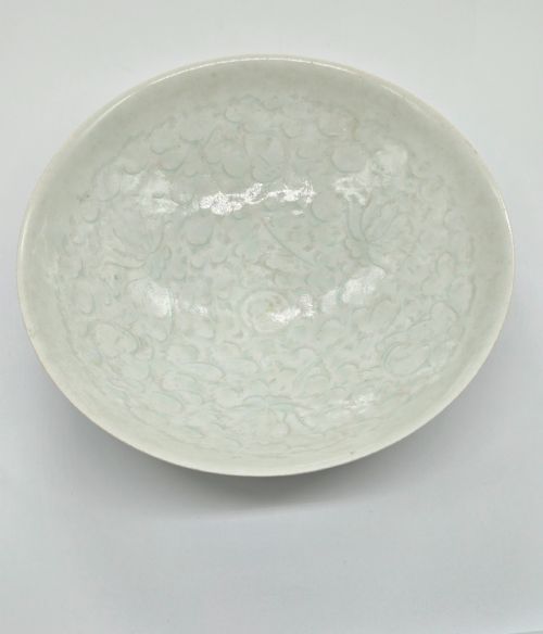 A LARGE CHINESE QINGBAI-GLAZED CONICAL BOWL ... 12