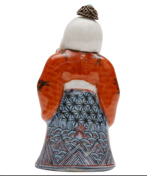 A CHINESE FIGURAL FAMILLE ROSE PORCELAIN SNUFF BOTTLE OF SHOULAO LATE 19TH CENTURY - ADDITIONAL PHOTO 14