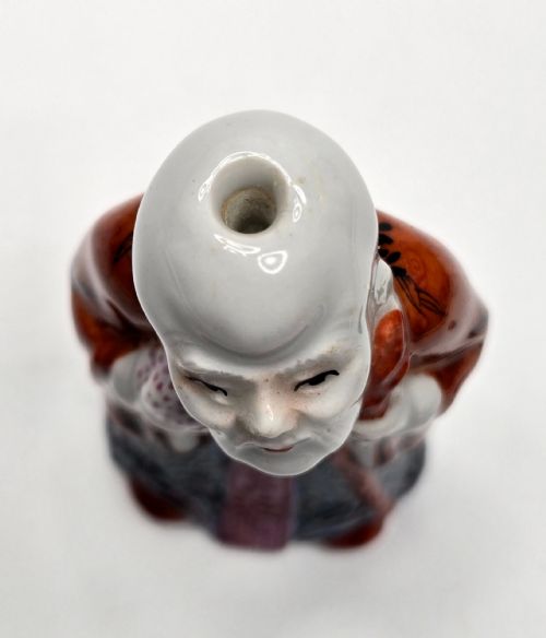 A CHINESE FIGURAL FAMILLE ROSE PORCELAIN SNUFF BOTTLE OF SHOULAO LATE 19TH CENTURY - ADDITIONAL PHOTO 6