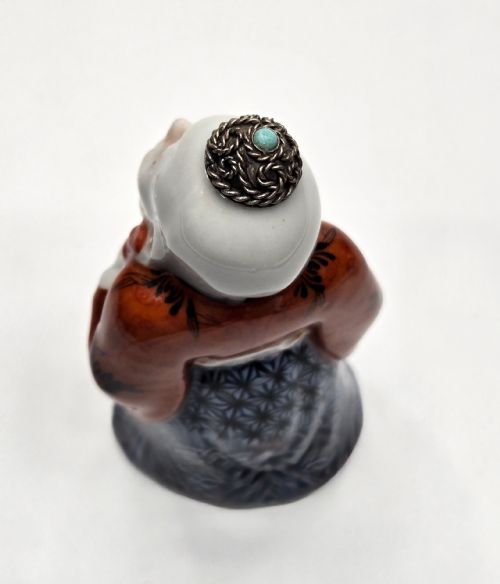 A CHINESE FIGURAL FAMILLE ROSE PORCELAIN SNUFF BOTTLE OF SHOULAO LATE 19TH CENTURY - ADDITIONAL PHOTO 8