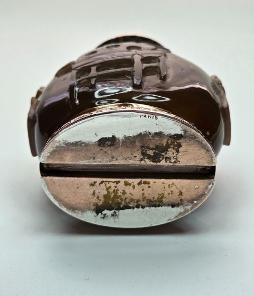 CARTIER PARIS ART DECO 18K GOLD CARVED SHADOW AGATE SCENT SNUFF BOTTLE - ADDITIONAL PHOTO 12