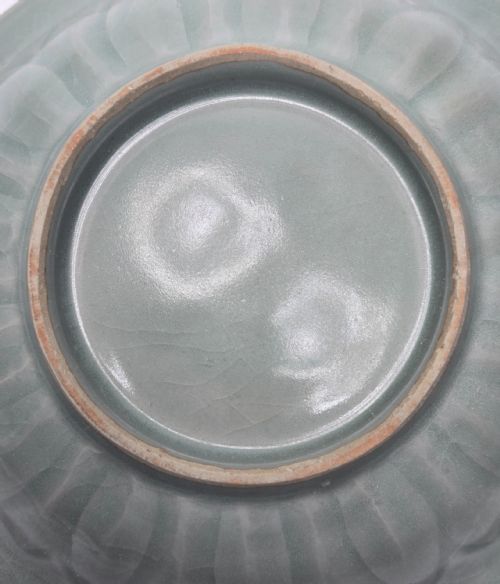 ANTIQUE CHINESE LONGQUAN CELADON TWIN FISH DISH-20CM ... 10
