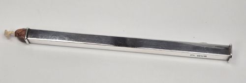 A RARE EDWARDIAN SILVER DESK RULER SEALING ... 14
