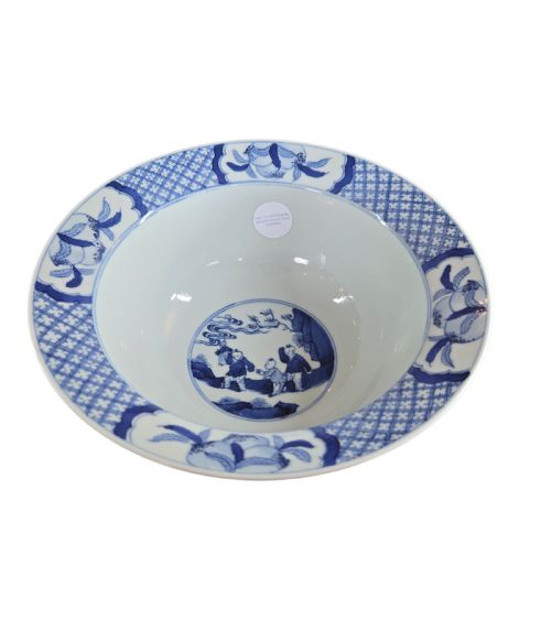 A Magnificently Potted Blue And White "Scholar'S 6
