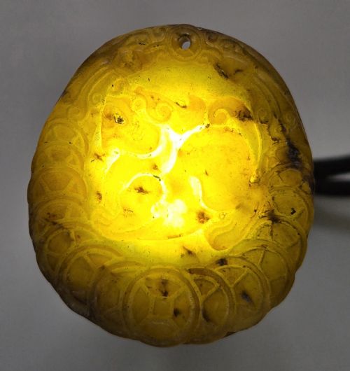 ANTIQUE CHINESE JADE "PIXIU" PENDANT REPUBLIC PERIOD ... 4