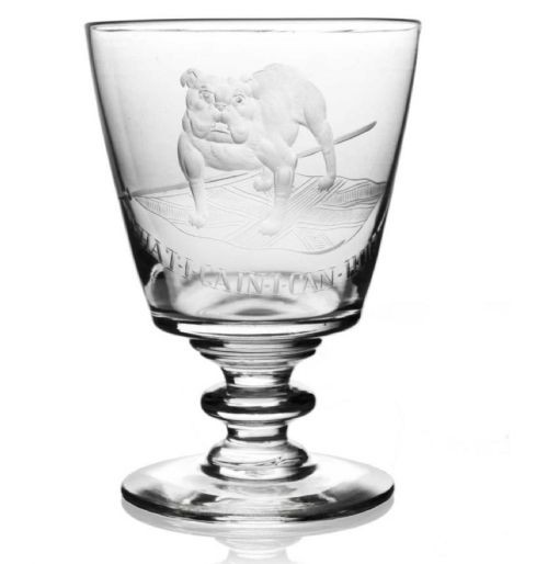 RARE 19TH CENTURY ENGRAVED GLASS RUMMER - ... 6