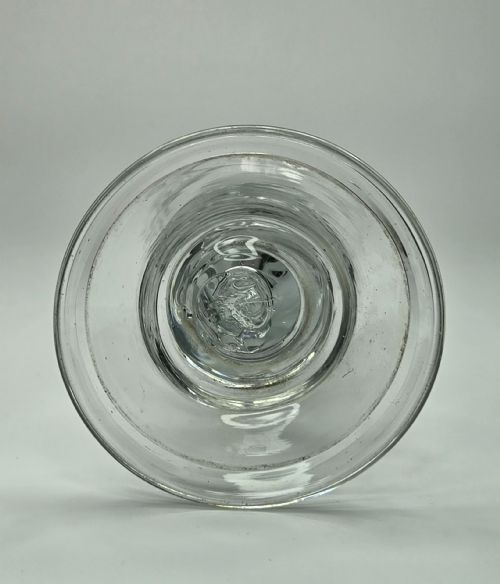 MUSEUMGRADE 1792 GEORGIAN DUCAL UNION WINE GLASS 247G LEAD CRYSTAL DATED ENGRAVED - ADDITIONAL PHOTO 5