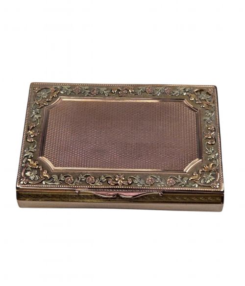 ANTIQUE 19TH CENTURY FRENCH 18K SOLID GOLD THREECOLOUR SNUFF BOX BY LOUISFRANOIS TRONQUOY PARIS C1830 98 GRAMS - ADDITIONAL PHOTO 5