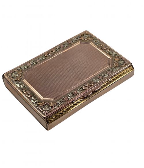 ANTIQUE 19TH CENTURY FRENCH 18K SOLID GOLD THREECOLOUR SNUFF BOX BY LOUISFRANOIS TRONQUOY PARIS C1830 98 GRAMS - ADDITIONAL PHOTO 6