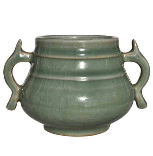 Fine Imperial-taste Guan/ge-type Archaistic Tripod Censer in the Southern Song Style ​Qianlong Period (1736–1795) / 18th Century