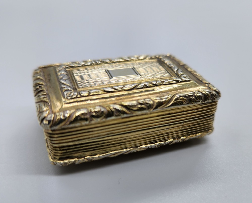 A Georgian Silver Gilt Vinaigrette Dated 1824 View XII