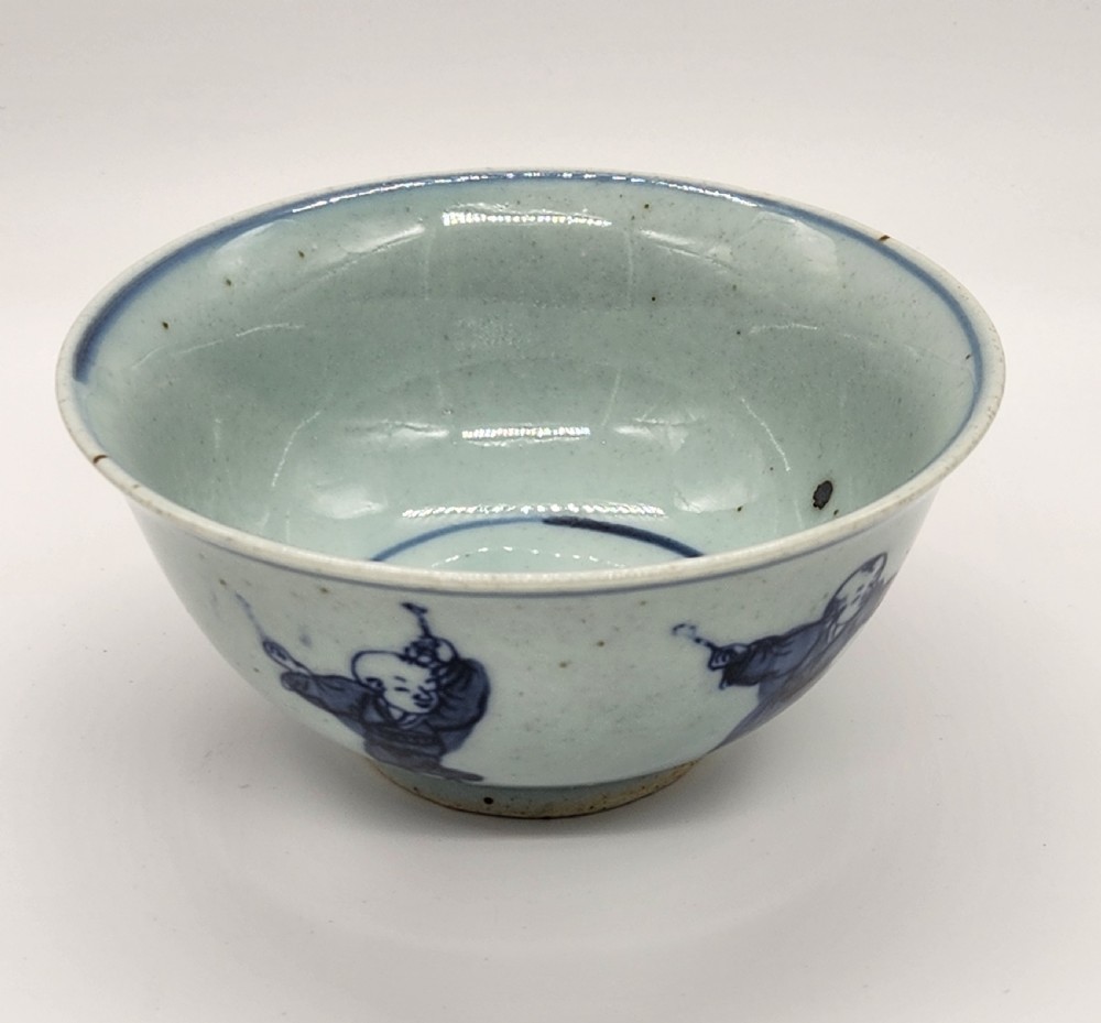 A Chinese Blue And White Bowl 