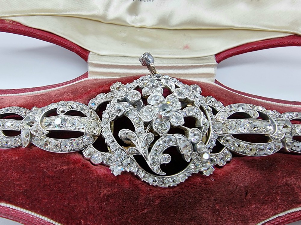 Diamond Bracelet / Pendant London circa 1880 View II