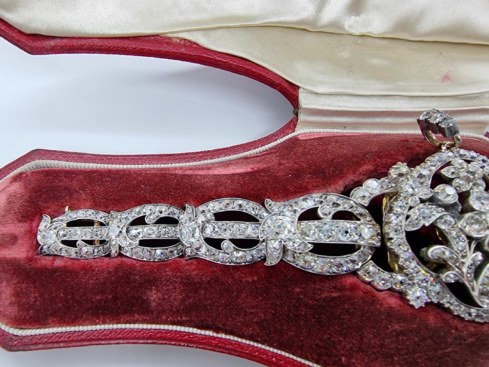 Diamond Bracelet / Pendant London circa 1880 View III