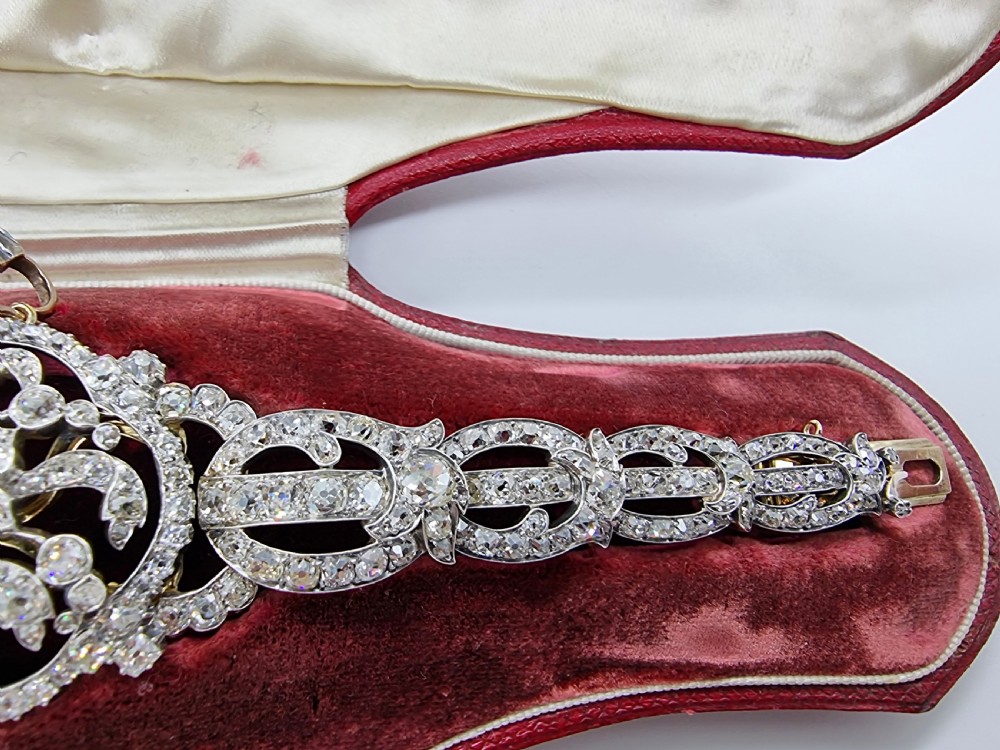 Diamond Bracelet / Pendant London circa 1880 View IV