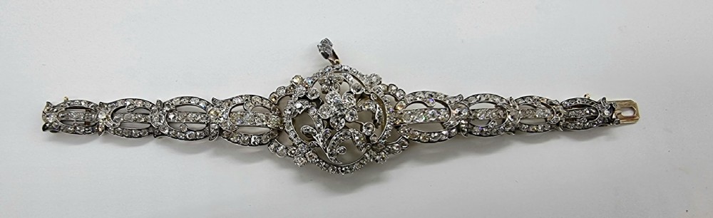 Diamond Bracelet / Pendant London circa 1880 View IX