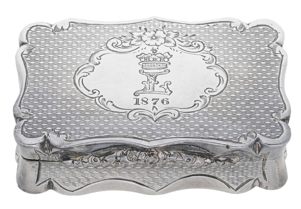 A Victoria Silver Snuff Box, Retailed by Hamilton & Co., Calcutta