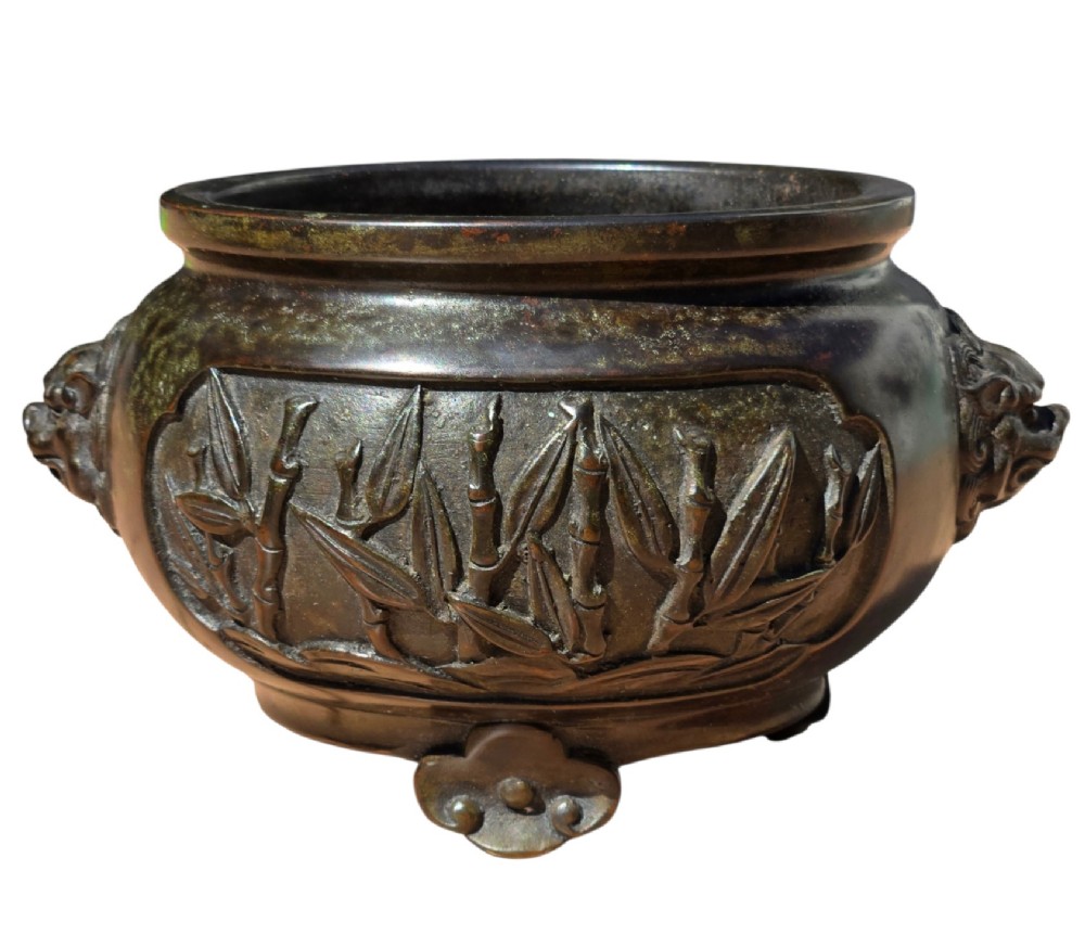 Late 16th-Century Ming Dynasty Bronze Scholar's Censer with 
